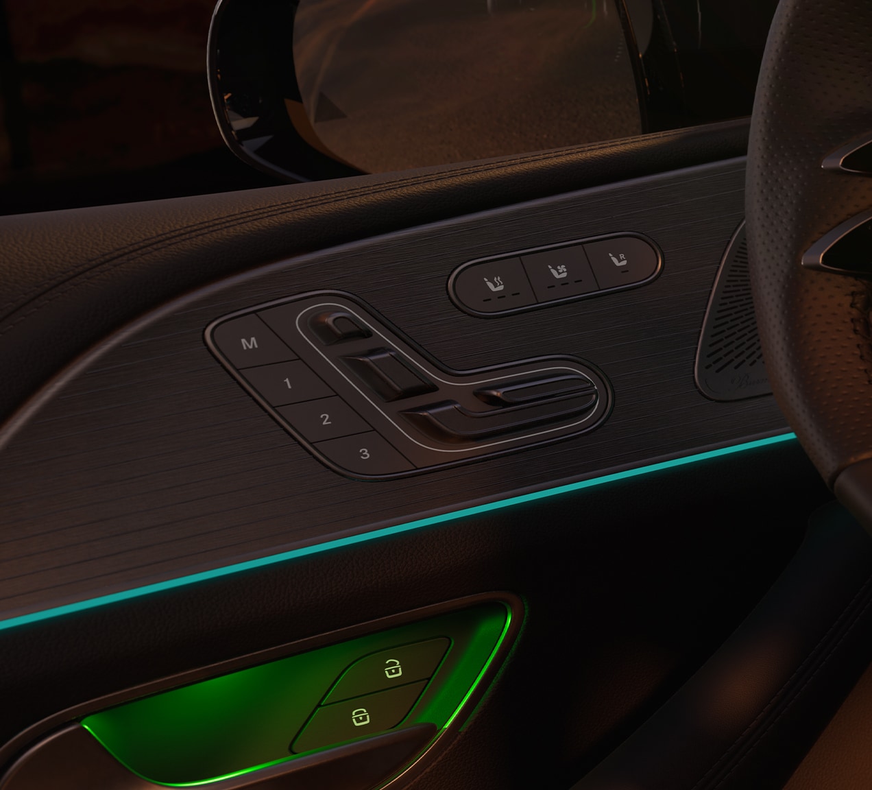 Front-seat luxuries