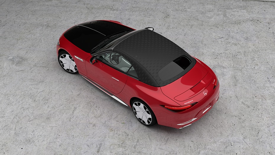 Black soft top w/Anthracite Maybach pattern