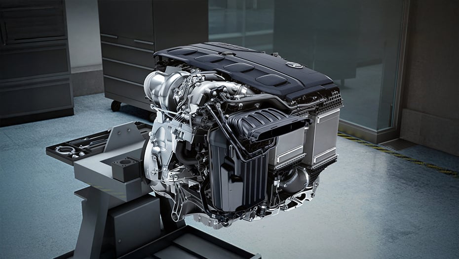 Handcrafted AMG 2.0L inline-4 turbo with hybrid assist